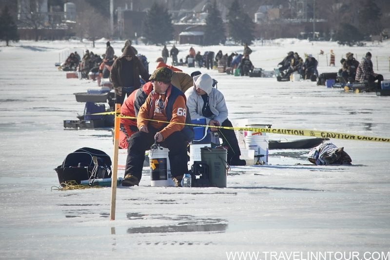 Catch the Big One Ice Fishing Adventure in Canadian Winter Wonderland in Canada